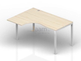 Мебель для персонала Стол левый(1 громмет) STG169G