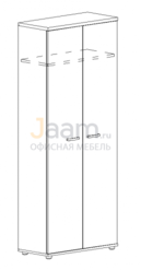 Мебель для персонала Шкаф для одежды 9307 БП