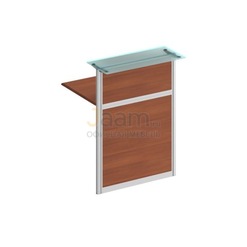 Стойка ресепшн Стойка со стеклом прямая 800 (без опор) ФС 0705