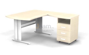 Мебель для персонала Угловое рабочее место на L-обр. каркасе правое B172/1