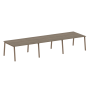 Стол для переговоров (3 столешницы) на А-образном м/к Metal System Style БА.ПРГ-3.3 4200x1235x750