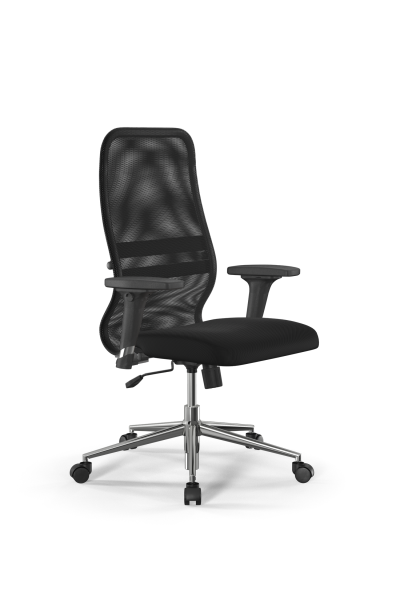 Кресло для руководителя Метта Sit 8 B2-8D - X1+UMF(X1) /Uh00/Wh00/D02P(M09.B23.G18.W01) (Черный)