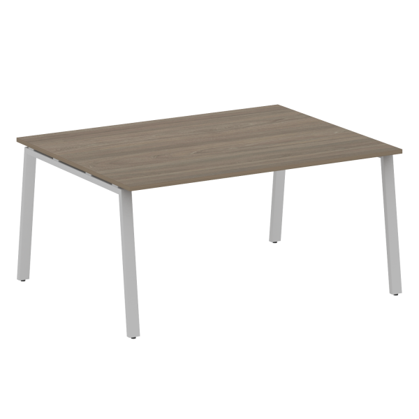 Стол для переговоров (1 столешница) на А-образном м/к Metal System Style БА.ПРГ-1.4 1600x1235x750 (Вяз/Серый металл)