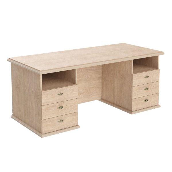 Стол руководителя двухтумбовый Raut RSDT 188 1800x800x750 (Дуб Девон)