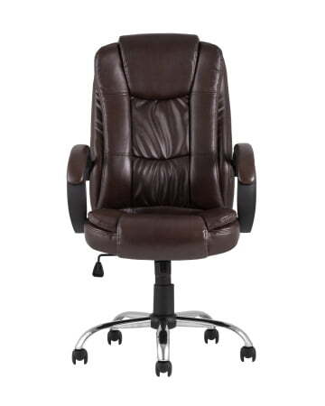Кресло руководителя TopChairs Atlant коричневое (Компьютерное кресло Atlant коричневый)