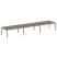 Стол для переговоров (3 столешницы) на А-образном м/к Metal System Style БА.ПРГ-3.5 5400x1235x750