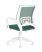 Кресло офисное TopChairs ST-BASIC-W зеленый крестовина пластик белый (Компьютерное кресло ST-BASIC-W зеленый)