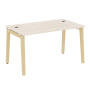 Стол руководителя на деревянных опорах Onix Wood Direct OW.SRR-3.8 1380x800x750