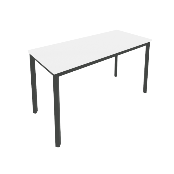 Стол письменный на металлокаркасе Slim С.СП-5.1 1380x600x750 (Белый/Антрацит металл)