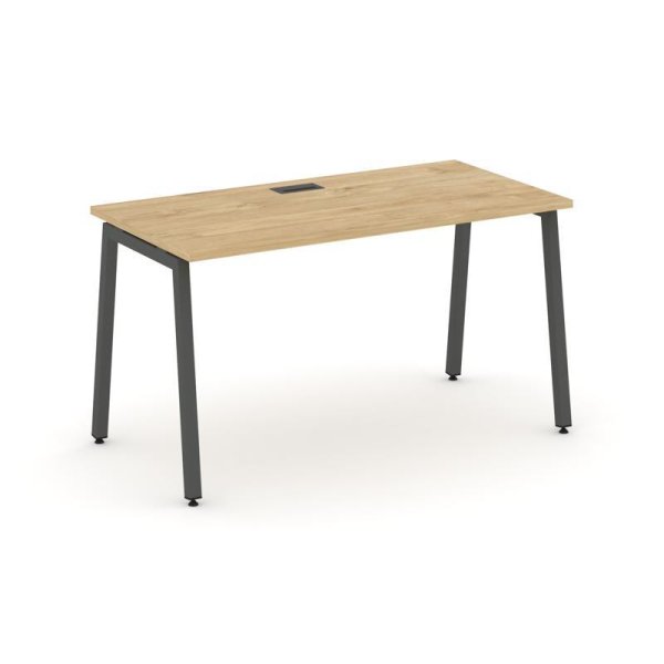 Стол письменный SN-4A.SP-002 (1180х600х750) (Тиквуд Светлый/Металл Антрацит)