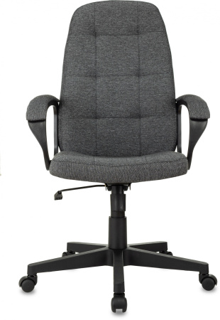 Кресло руководителя CH 002 Fabric серый 3C1 крестов. пластик (Серый)