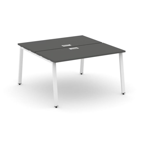 Рабочая станция 2-х сторонняя SN-6A.DRS-012 (1180х1432х750) (Антрацит/Металл Белый)