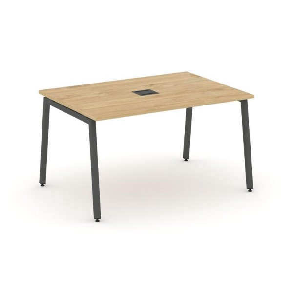 Стол переговорный SN-4A.SPRG-002 (1180х980х750) (Тиквуд Светлый/Металл Антрацит)