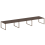 Переговорный стол 3 столешницы Metal System Style БО.ПРГ-3.5 5400x1235x750