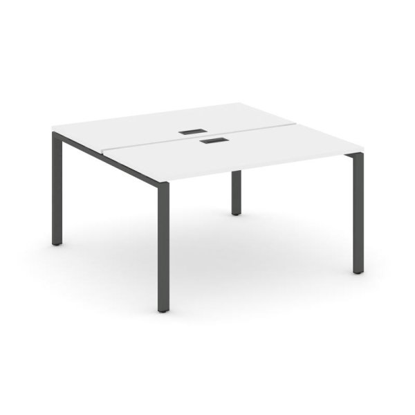 Рабочая станция 2-х сторонняя SN-6P.DRS-003 (1380х1232х750) (Белый/Металл Антрацит)