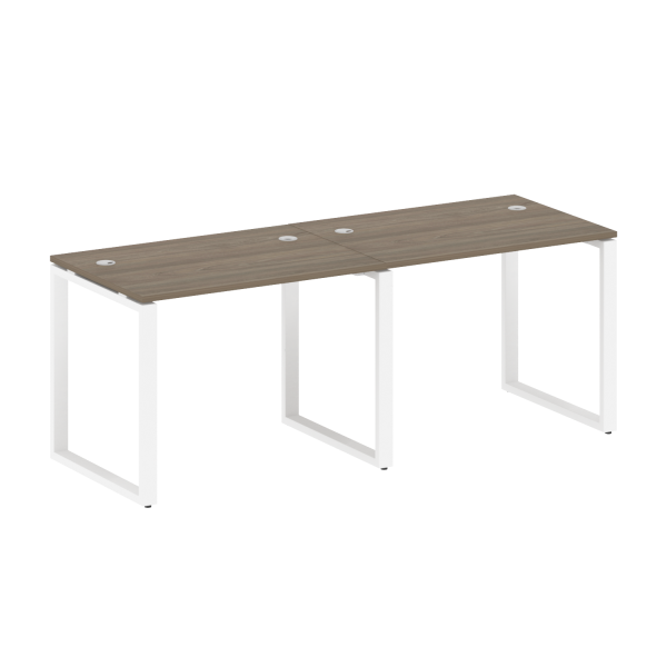 Рабочая станция Metal System Style БО.СМ-2.1 2000x720x750 (Вяз/Белый металл)