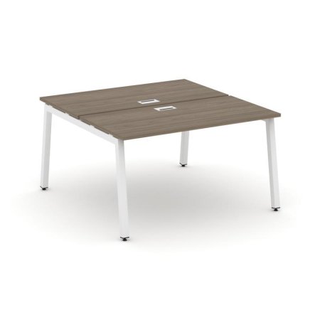 Рабочая станция 2-х сторонняя SN-5A.DRS-001 (980х1232х750) (Вяз Благородный/Металл Белый)