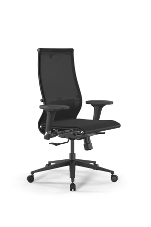 Кресло для руководителя Метта SynchroSit 10 B2-189D - T /Kb00/Nb00/D02P(M25.B11.G19.W02) (Черный)
