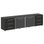 Тумба модульная черные двери LT-TS 4.2 2200x450x580