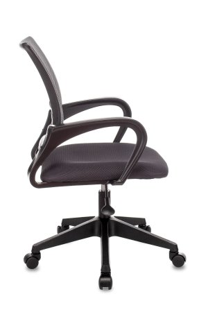 Кресло офисное TopChairs ST-Basic сетка/ткань серый (Компьютерное кресло ST-Basic темно-серый)