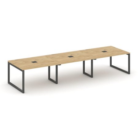 Стол переговорный SN-5O.SPRG-053 (4410х1180х750) (Тиквуд Светлый/Металл Антрацит)