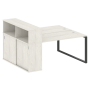 Рабочая станция с шкафом-купе на О-образном м/к Metal System Style БО.РС-СШК-2.3 Т 1810x1475x1098