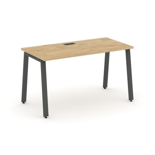 Стол письменный SN-6A.SP-012 (1180х700х750) (Тиквуд Светлый/Металл Антрацит)