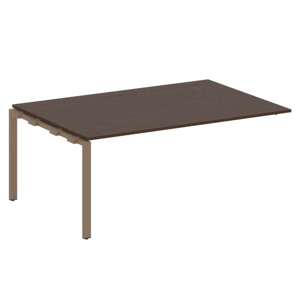 Проходной наборный элемент переговорного стола Metal System Style БП.ППРГ-5 1800x1235x750 (Венге Цаво/Мокко металл)