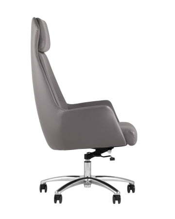 Кресло руководителя TopChairs Viking серое (Компьютерное кресло Viking серый)