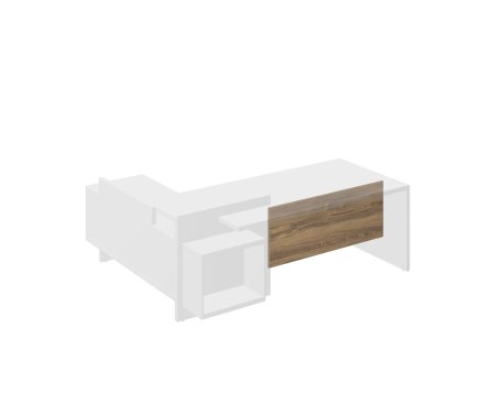 Царга Wood&Stone СФ-537101 1262x18x500 (Дуб Чарльстон/Бетон Чикаго)